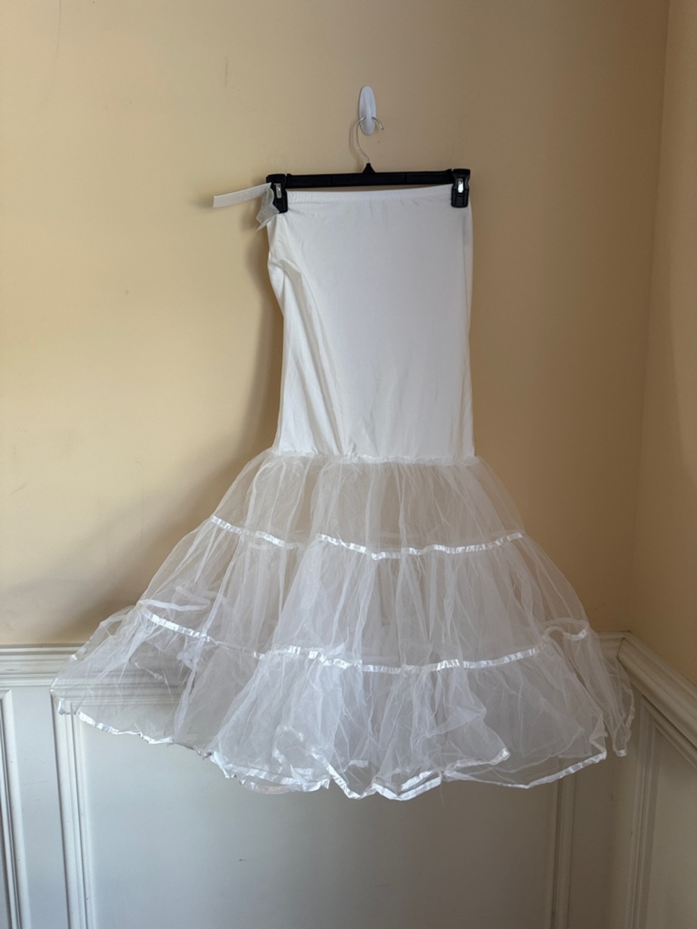 Grace Karin‎ White Layered Tulle Petticoat Skirt sz Small